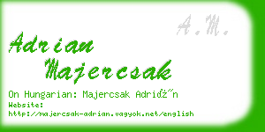 adrian majercsak business card